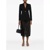 Geci Pinko Dama - Geci Pinko Pinko New Signum Single-Breasted One Button Jacket Black Femei (BM 17518167) - B-mall.ro