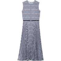 Rochii Tory Burch Printed Twill Dress Femei
