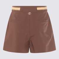 Imbracaminte TWINSET Dama - Pantaloni casual TWINSET Twinset Brown Cotton Shorts Brown Femei (BM 17520066) - B-mall.ro