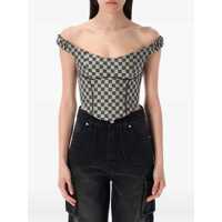 Topuri Misbhv Monogram Canvas Corset Top Femei
