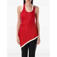 Topuri Jean Paul Gaultier Asymmetric Double Tank Top Femei