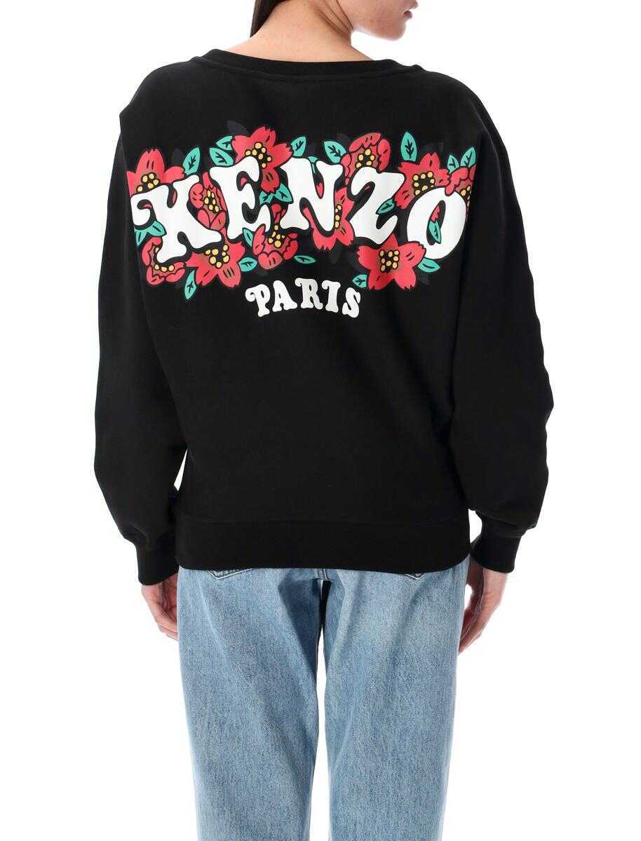 Pulovere Kenzo Kenzo Verdy Market Sweatshirt Black Femei (BM 17520411) 2