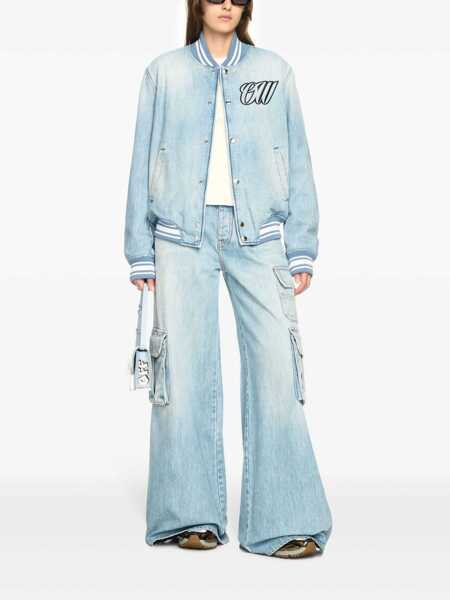 Geci Off-White Off-White Denim Varsity Jacket BLUE Femei (BM 17520450) 2