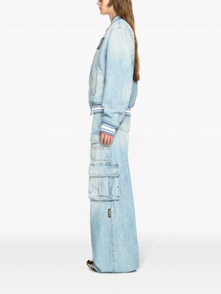 Geci Off-White Off-White Denim Varsity Jacket BLUE Femei (BM 17520450) 3