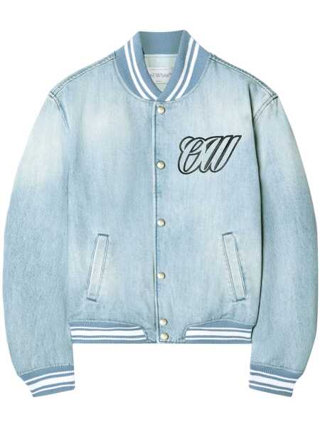 Geci Off-White Off-White Denim Varsity Jacket BLUE Femei (BM 17520450) 1