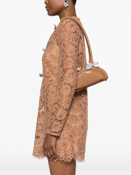 Genti de umar Self-Portrait Self-Portrait Curved Mini Shoulder Bag BROWN Femei (BM 17520549) 2