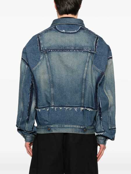 Geci JUNYA WATANABE Junya Watanabe Denim Jacket Blue Barbati (BM 17520600) 4