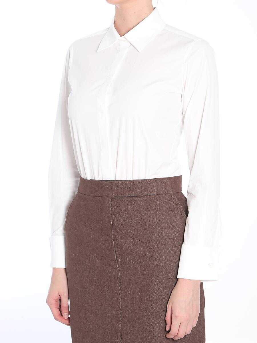 Body-uri Max Mara Bodysuit Shirt WHITE Femei (BM 17520909) 2