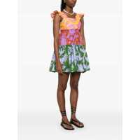 Imbracaminte FARM RIO Dama - Rochii FARM RIO Multicolor Dress With All-Over Floral Motif And Ruffled Skirt In Cotton Woman MULTICOLOR Femei (BM 17521008) - B-mall.ro