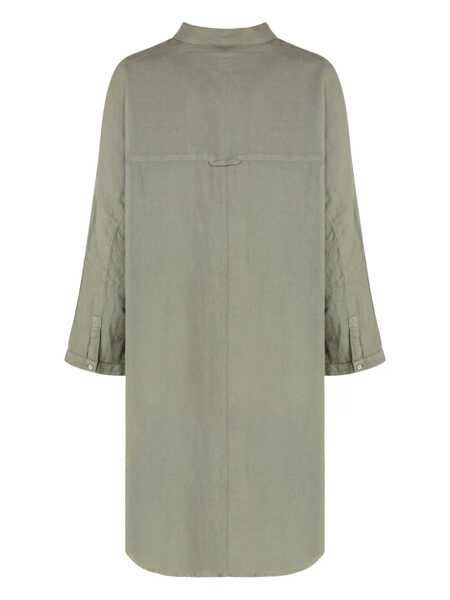 Camasi 120 LINO 120 Lino Linen Shirt GREEN Femei (BM 17521095) 2