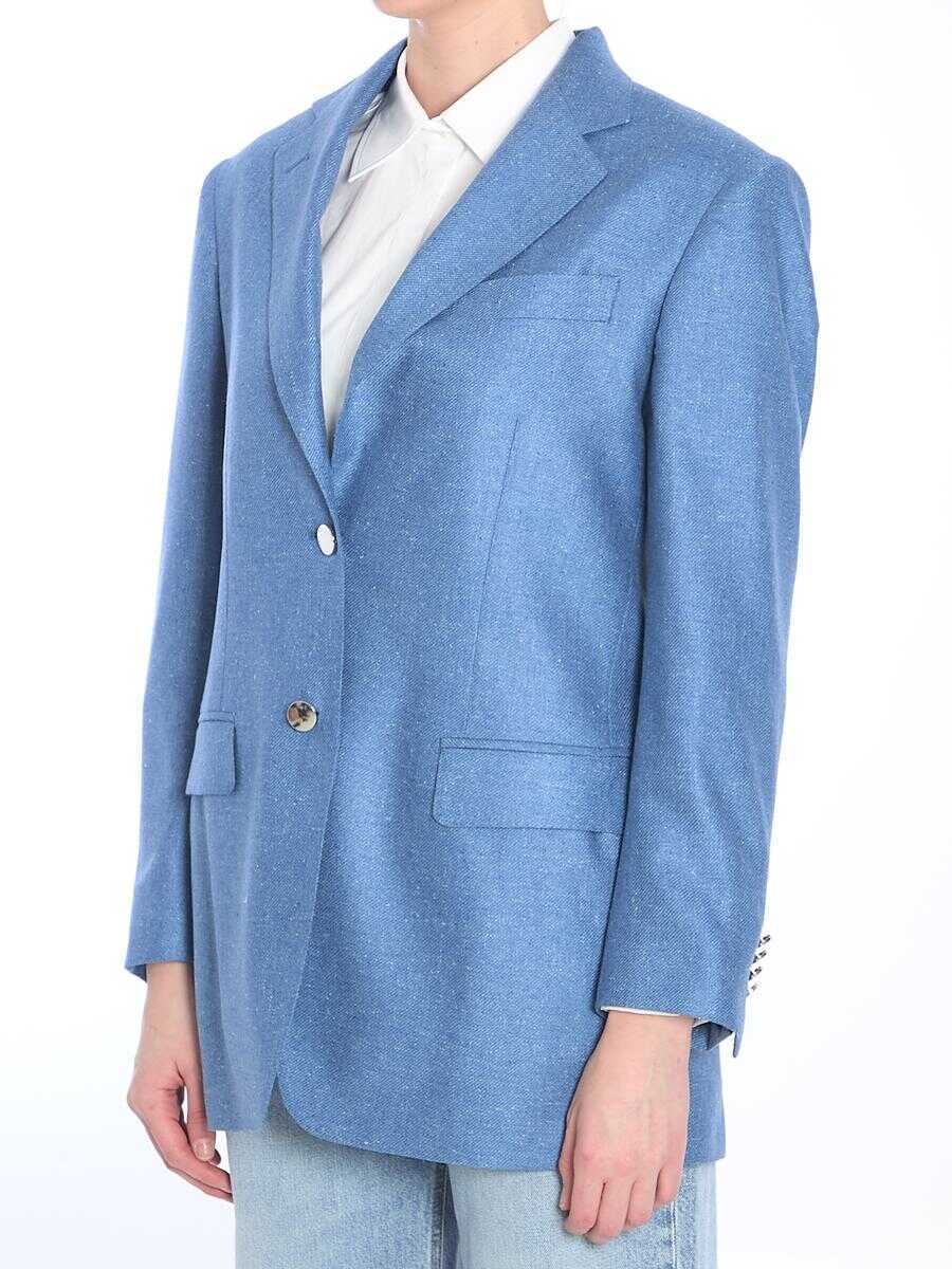 Geci Tagliatore Single-Breasted Jacket BLUE Femei (BM 17521254) 2