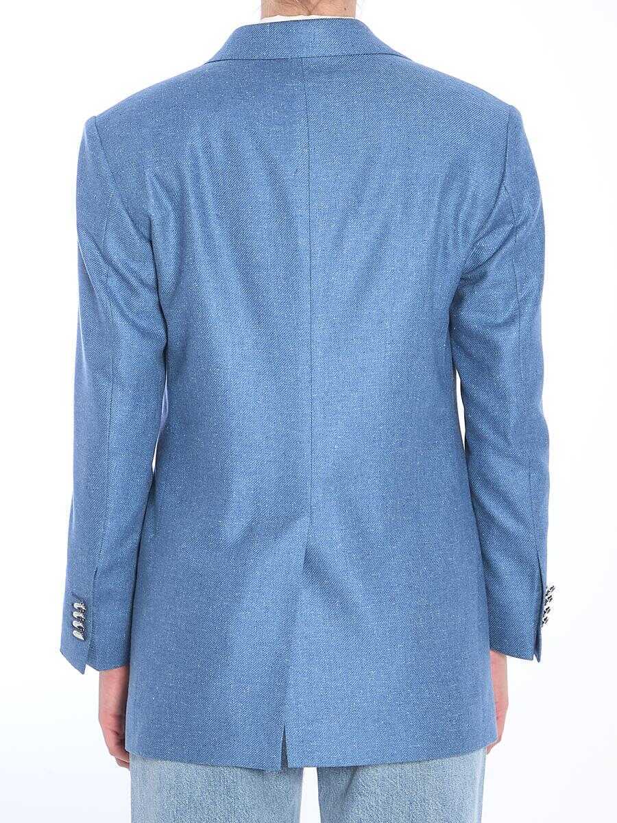 Geci Tagliatore Single-Breasted Jacket BLUE Femei (BM 17521254) 4