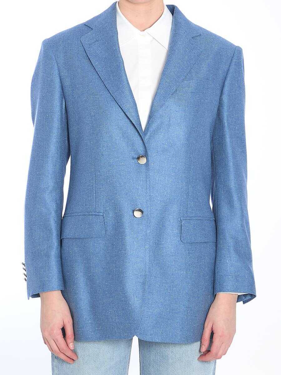 Geci Tagliatore Single-Breasted Jacket BLUE Femei (BM 17521254) 1