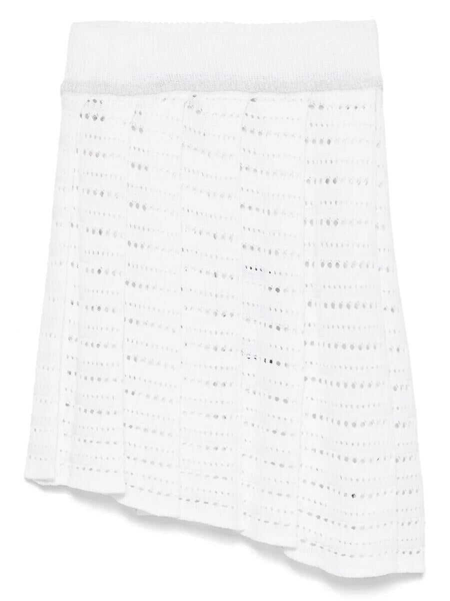 Fuste GCDS Gcds Pleated Miniskirt WHITE Femei (BM 17523222) 1