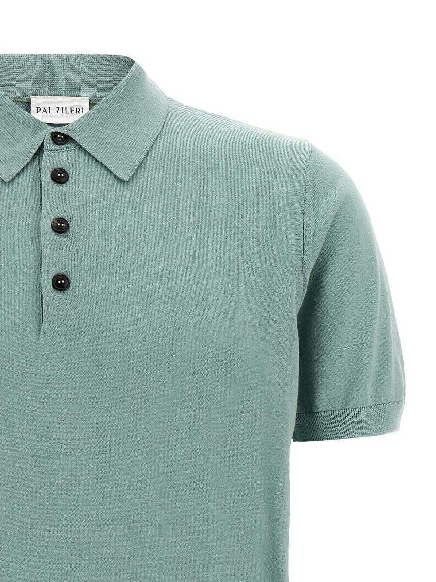 Tricouri Polo Pal Zileri Pal Zileri Knitted Polo Shirt BLUE Barbati (BM 17523261) 3