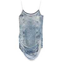 Rochii Diesel Denim Print Mini Dress Femei