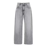 Blugi 'Bea' Grey Jeans With Belt Loops And Logo Patch On The Rear In Denim Woman Femei