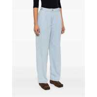 Imbracaminte A.P.C. Dama - Pantaloni casual A.P.C. Joseon Light Blue Pants With Belt Loops And Pleats On The Front In Cotton Woman BLUE Femei (BM 17524662) - B-mall.ro
