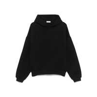 Bluze de trening 'Eternal' Black Hoodie With Logo Patch On The Hood And Embroidery On The Front In Cotton Blend Man Barbati