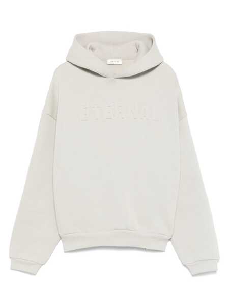Bluze de trening FEAR OF GOD Eternal Grey Hoodie With Logo Patch On The Hood And Embroidery On The Front In Cotton Blend Man GREY Barbati (BM 17525487) 1