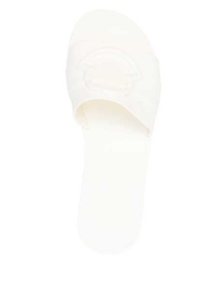Sandale Moncler Moncler Mon Rubber Slides WHITE Femei (BM 17526792) 4