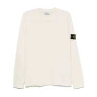 Pulovere Stone Island Logo Cotton Crewneck Sweater Barbati