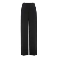 Pantaloni casual Calvin Klein High-Waist Wide-Leg Trousers Femei