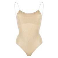 Costume de baie OSEREE 'Lumière Maillot' Gold Colored One-Piece Swimsuit With Deep Neckline On The Back In Lurex Woman