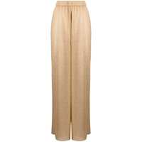 Pantaloni casual 'Lumiere' Gold Colored Pants With Elastic Waist In Tech Fabric Woman Femei