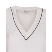 Topuri Brunello Cucinelli Dama - Topuri Brunello Cucinelli Brunello Cucinelli T-Shirts And Polos WHITE Femei (BM 17527884) - B-mall.ro