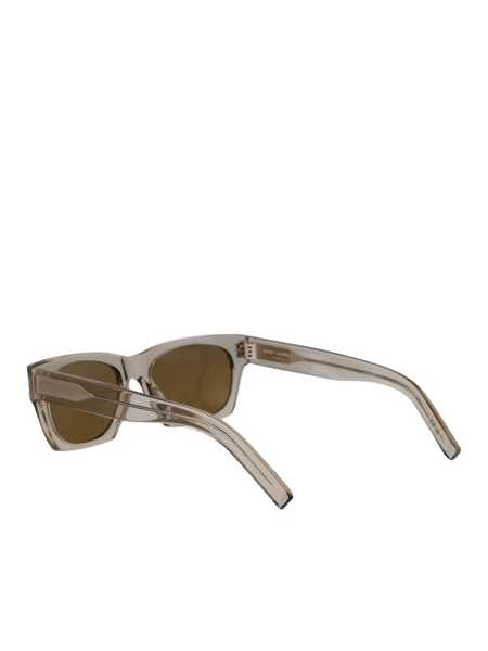 Ochelari de soare Saint Laurent Saint Laurent Eyewear Sunglasses BEIGE-BEIGE-BROWN Femei (BM 17530071) 2