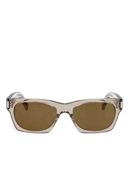 Ochelari de soare Saint Laurent Saint Laurent Eyewear Sunglasses BEIGE-BEIGE-BROWN Femei (BM 17530071) 1