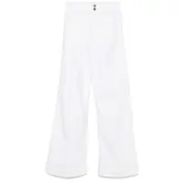 Blugi 'Jane' White Pants With Patch Pockets On The Front And Logo Patch On The Back In Cotton Woman Femei