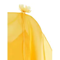 Imbracaminte TALLER MARMO Dama - Costume de baie TALLER MARMO Sza Yellow Caftan With Semi-Transparent Design And Flower Detail In Silk Woman YELLOW Femei (BM 17530587) - B-mall.ro