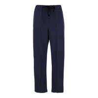 Pantaloni casual 'Buddy' Blue Pants With Drawstring Waist In Cotton Woman Femei