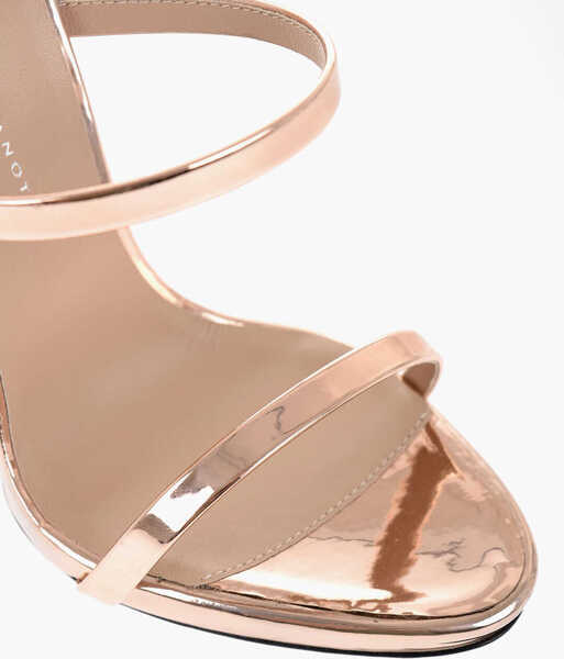 Sandale cu toc Giuseppe Zanotti Mirrored Effect Solid Color Sandals Heel 11Cm Pink Femei (BM 17531928) 4
