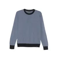 Pulovere Paul & Shark Striped Cotton Cashmere Blend Sweater Barbati