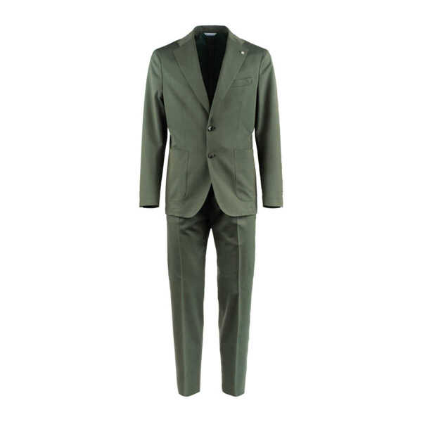 Costume Manuel Ritz Manuel Ritz Green Virgin Wool Cotton Blend Dress GREEN Barbati (BM 17533287) 1