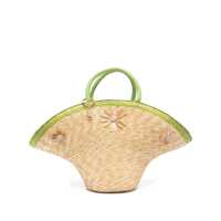 Genti de mana La Milanesa Calore Straw Tote Bag Femei