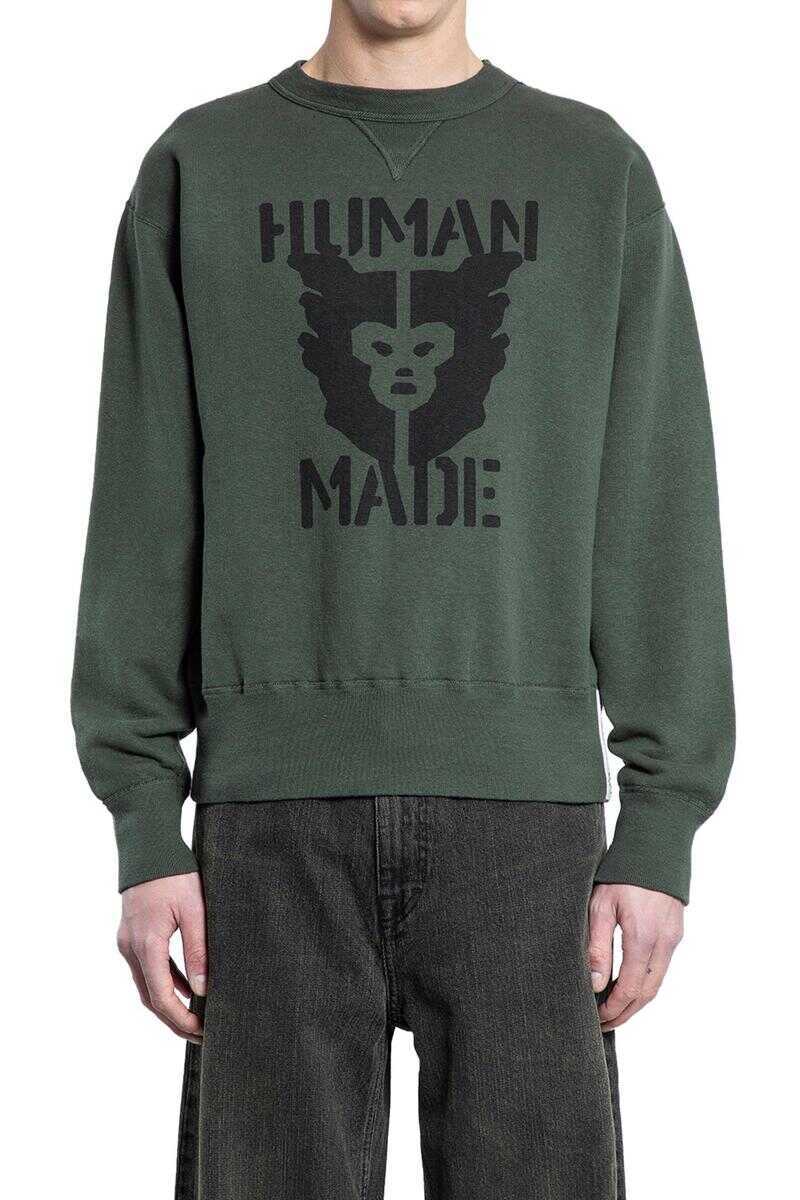 Pulovere HUMAN MADE Human Made Sweatshirts GREEN Barbati (BM 17535519) 1