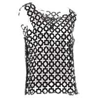 Topuri Niccolò Pasqualetti Carta Tank - Geometric Lace Embroidery Femei