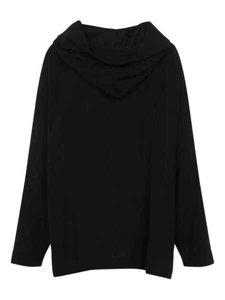 Bluze de trening Rick Owens Rick Owens Wool Blend Belted Hoodie Black Femei (BM 17537085) 2