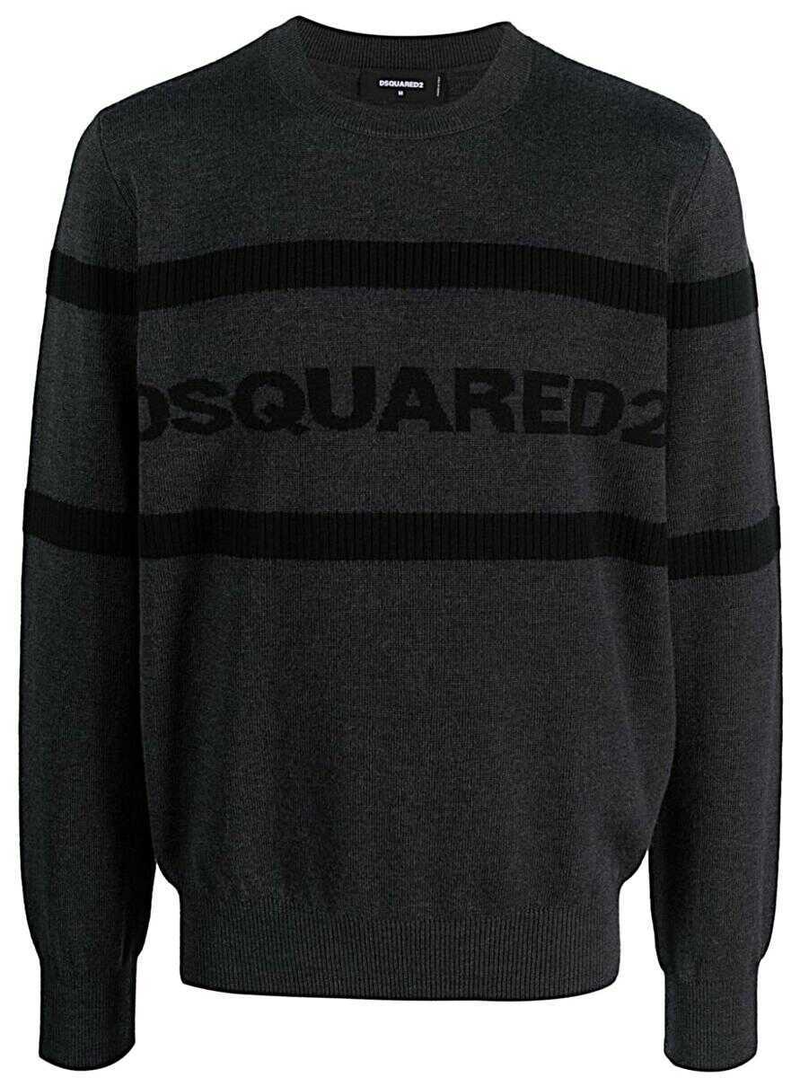 Pulovere DSQUARED2 DSQUARED2 Sweaters Grey Barbati (BM 17537187) 1