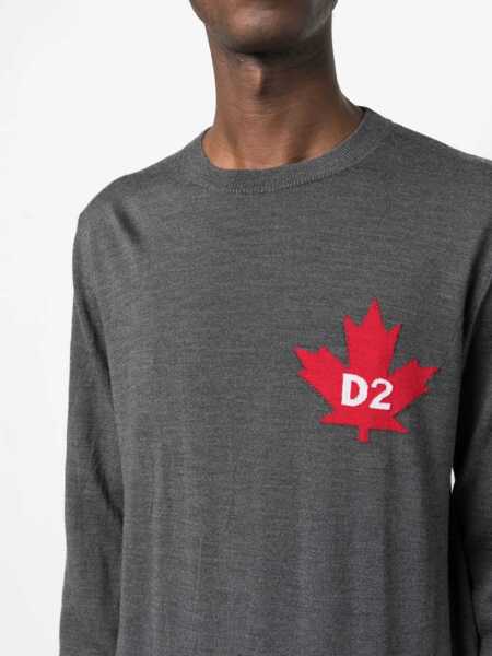 Pulovere DSQUARED2 DSQUARED2 Sweaters Grey Barbati (BM 17537388) 5