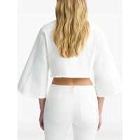 Jachete Dama - Jachete Liu Jo Cropped denim jacket White Femei (BM 17537926) - B-mall.ro
