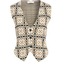 Pulovere casual Lurex jacquard vest Femei