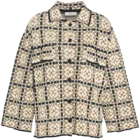 Jachete Lurex jacquard overshirt Femei