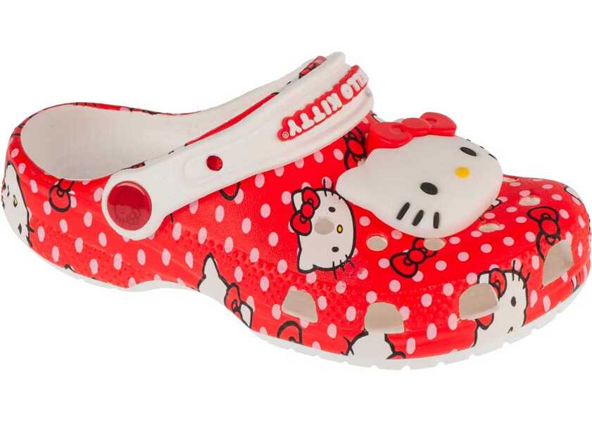 Papuci Crocs Classic Hello Kitty Red Clog K Red Fete (BM 17538121) 1