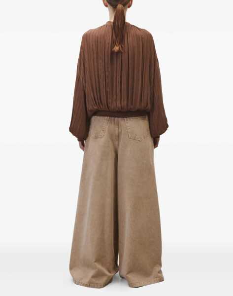 Bomber jacket ALYSI Silk Bomber Jacket BROWN Femei (BM 17538208) 3