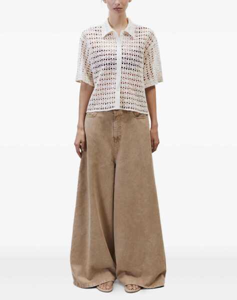 Bluze ALYSI Macram Shirt BEIGE Femei (BM 17538253) 2